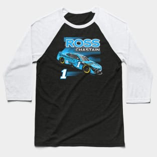 Ross Chastain Black Car Baseball T-Shirt